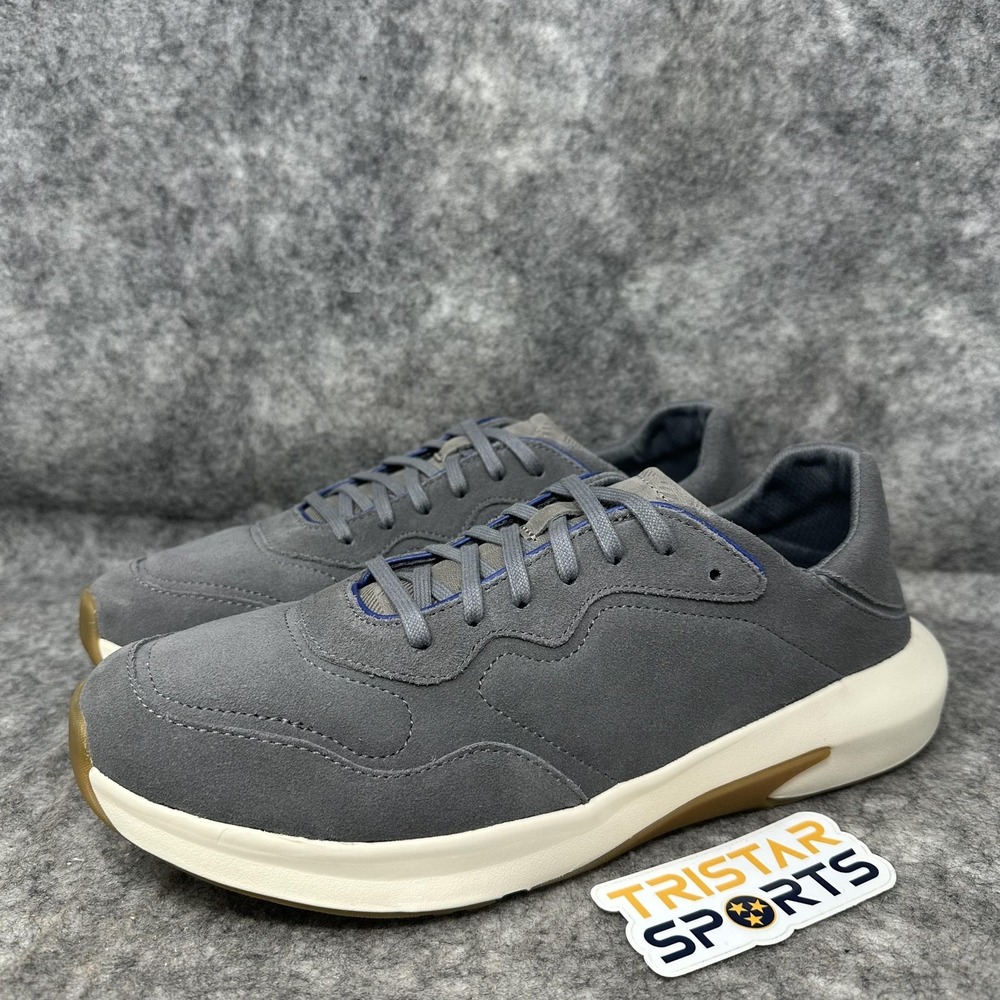 OluKai Koheo Shoes Mens Size 9.5 Charcoal Gray Casual Sneakers 10525-2626